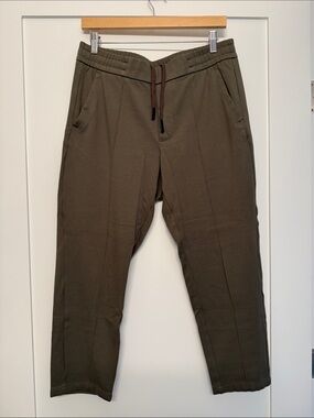 Bonobos Olive Green Drawstring travel Trouser